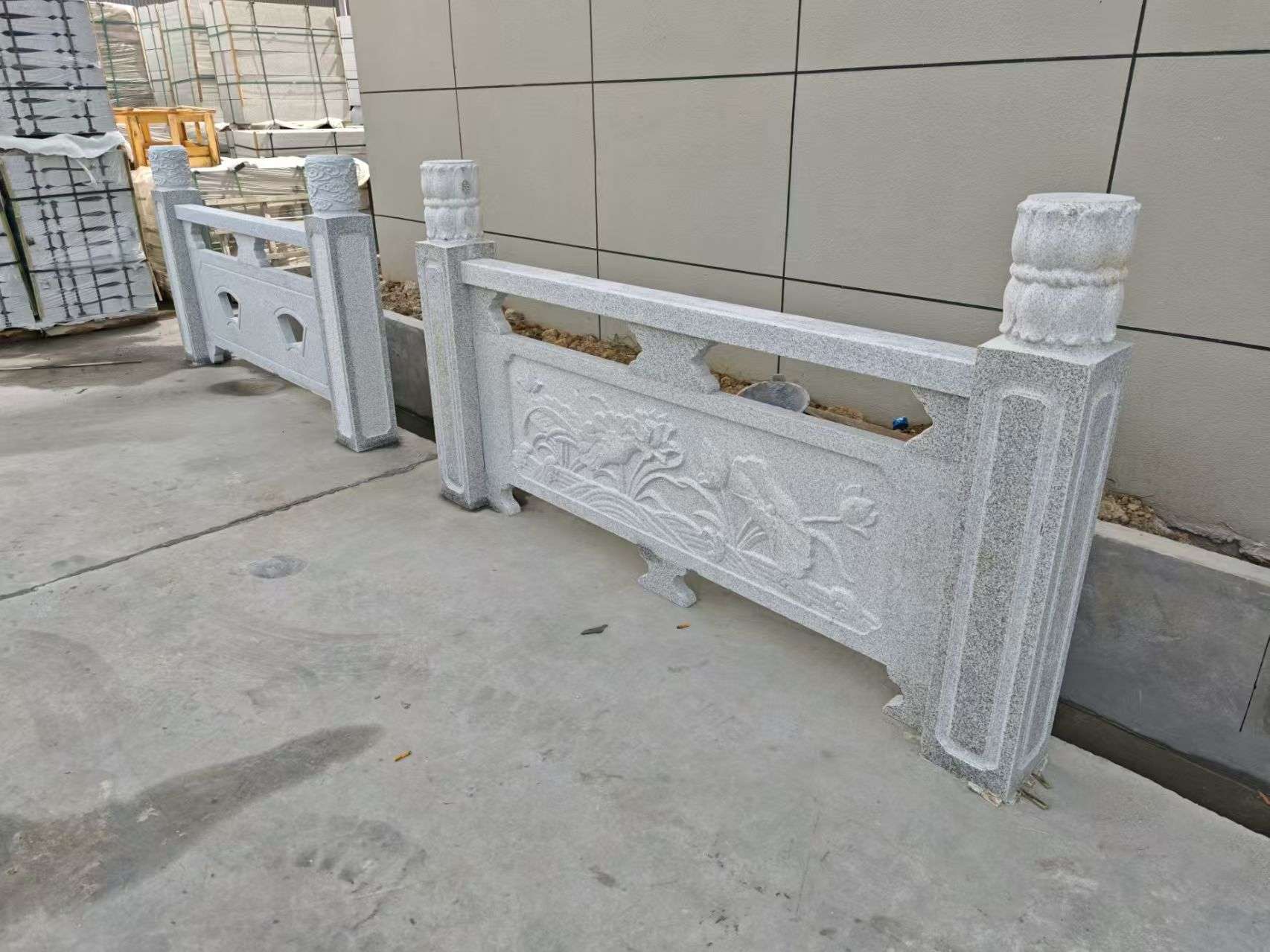玉溪芝麻白河道栏杆 石材栏杆
